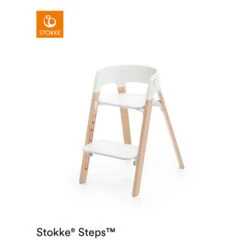 Chaise Steps™ Blanc / Naturel De Stokke®