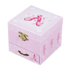 Coffret Musique Cube Chausson Rose De Trousselier