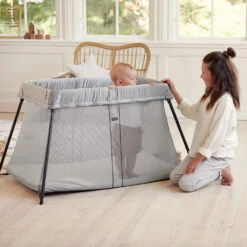 Lit Parapluie Light Argent De BabyBjörn -Bébé Boutique 01012203 8