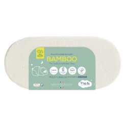 Matelas De Couffin Bambou Ecru De P'tit Lit -Bébé Boutique 01063064 7