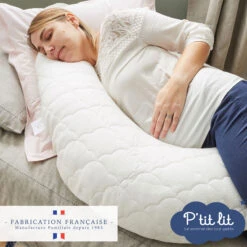 Coussin D'allaitement Bambou Ecru De P'tit Lit -Bébé Boutique 01063074 5