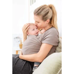 Écharpe De Portage Tricot-Slen Organic Extensible Bio Black 540 Cm De Babylonia -Bébé Boutique 01067842 4