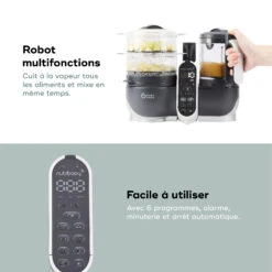 Nutribaby(+) Robot Multifonctions Bébé 6 En 1 Industrial Grey De Babymoov -Bébé Boutique 01073307 4