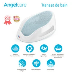 Transat De Bain Gris De Angelcare -Bébé Boutique 01083040 10