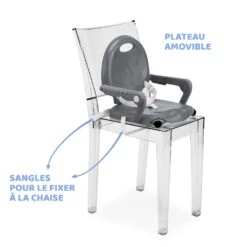 Rehausseur Pocket Snack Dark Grey De Chicco -Bébé Boutique 01089503 5