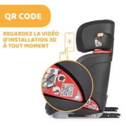 Siège Auto Oasys Evo 2-3 Fix Plus Jet Black De Chicco -Bébé Boutique 01090361 8