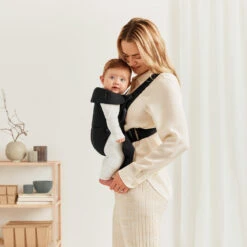 Porte-bébé Mini Noir Coton De BabyBjörn -Bébé Boutique 01102885 3