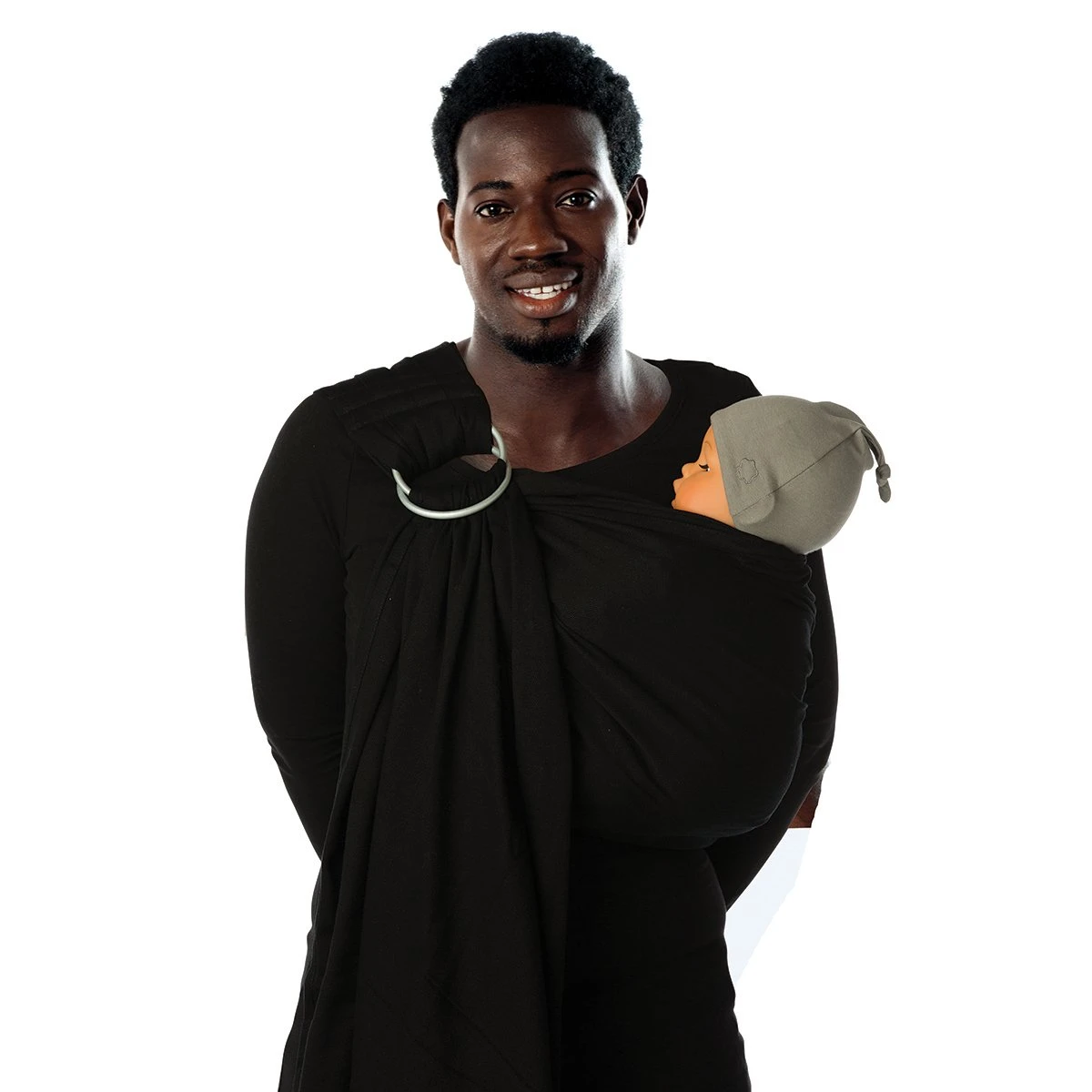 Écharpe De Portage Anneaux BB-Sling épaule Rembourrée Black Beans De Babylonia 1 Écharpe De Portage Anneaux BB-Sling épaule Rembourrée Black Beans De Babylonia