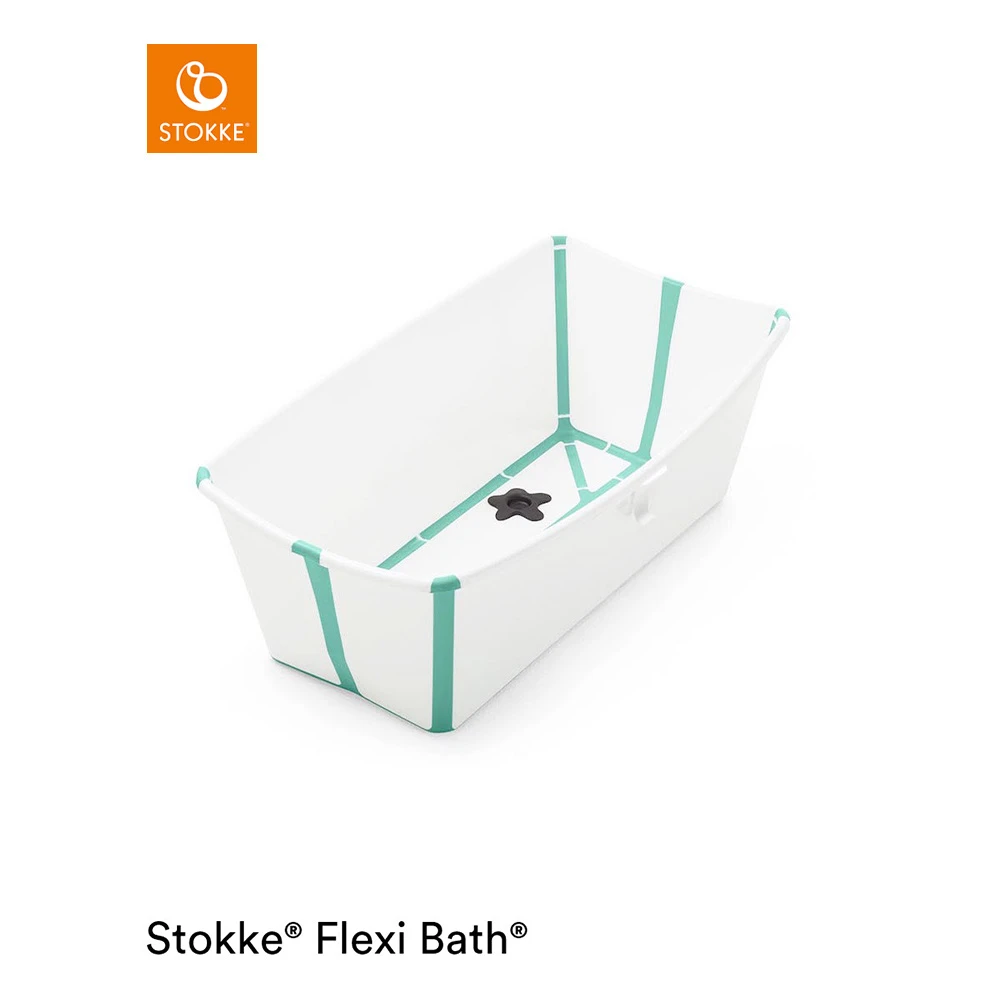 Baignoire Flexi Bath™ Bouchon Thermique Blanc/aqua De Stokke® 1 Baignoire Flexi Bath™ Bouchon Thermique Blanc/aqua De Stokke®