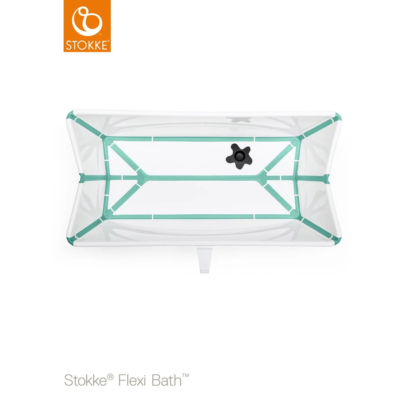 Baignoire Flexi Bath™ Bouchon Thermique Blanc/aqua De Stokke® 2 Baignoire Flexi Bath™ Bouchon Thermique Blanc/aqua De Stokke® – Image 2