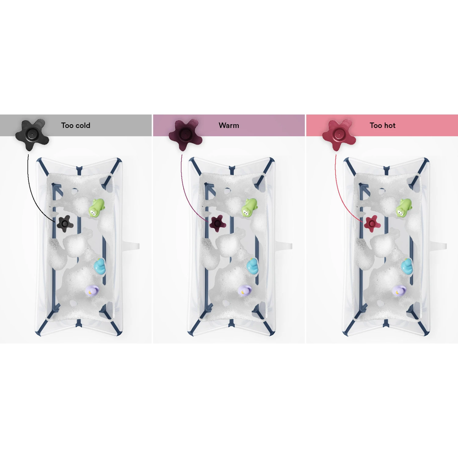 Baignoire Flexi Bath™ Bouchon Thermique Blanc/aqua De Stokke® 4 Baignoire Flexi Bath™ Bouchon Thermique Blanc/aqua De Stokke® – Image 4