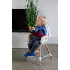 Chaise Haute Evolu 2 + Arceau Naturel/Blanc De Childhome -Bébé Boutique 01115616 9