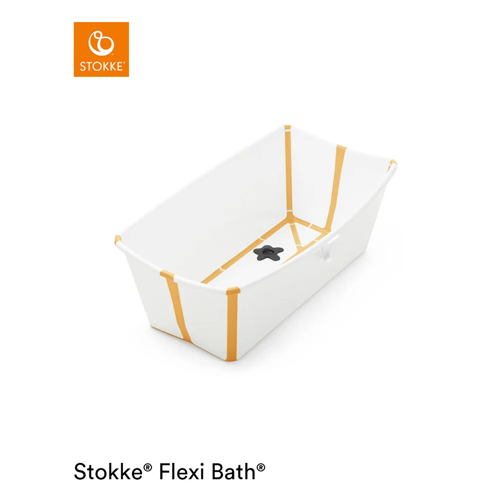 Baignoire Flexi Bath™ Blanc / Jaune De Stokke® 1 Baignoire Flexi Bath™ Blanc / Jaune De Stokke®