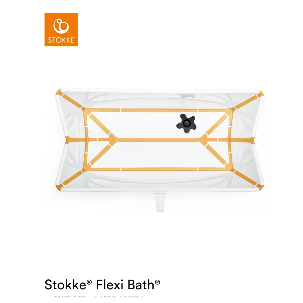 Baignoire Flexi Bath™ Blanc / Jaune De Stokke® 2 Baignoire Flexi Bath™ Blanc / Jaune De Stokke® – Image 2