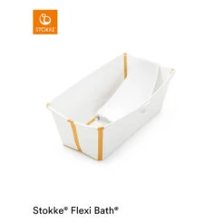 Baignoire Flexi Bath™ Blanc / Jaune De Stokke® 6 Baignoire Flexi Bath™ Blanc / Jaune De Stokke® -Bébé Boutique 01121171 3