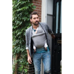 Écharpe De Portage Tricot-Slen Organic Extensible Bio Organic Silvercloud De Babylonia -Bébé Boutique 01122110 4