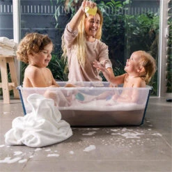 Baignoire Flexi Bath™ XL Transparent Bleu De Stokke® -Bébé Boutique 01125189 6