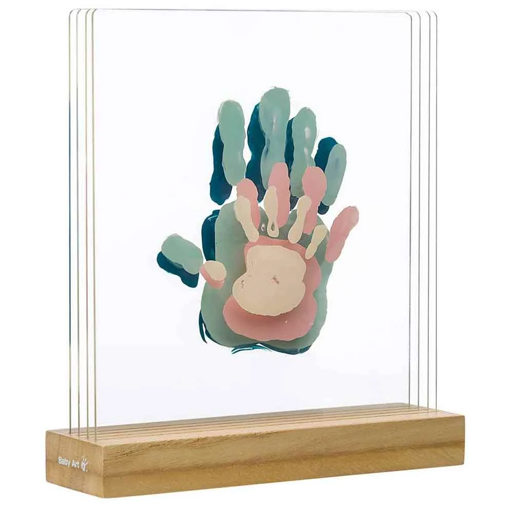 Kit Empreintes à La Peinture 4 Volets Bois De Baby Art 1 Kit Empreintes à La Peinture 4 Volets Bois De Baby Art