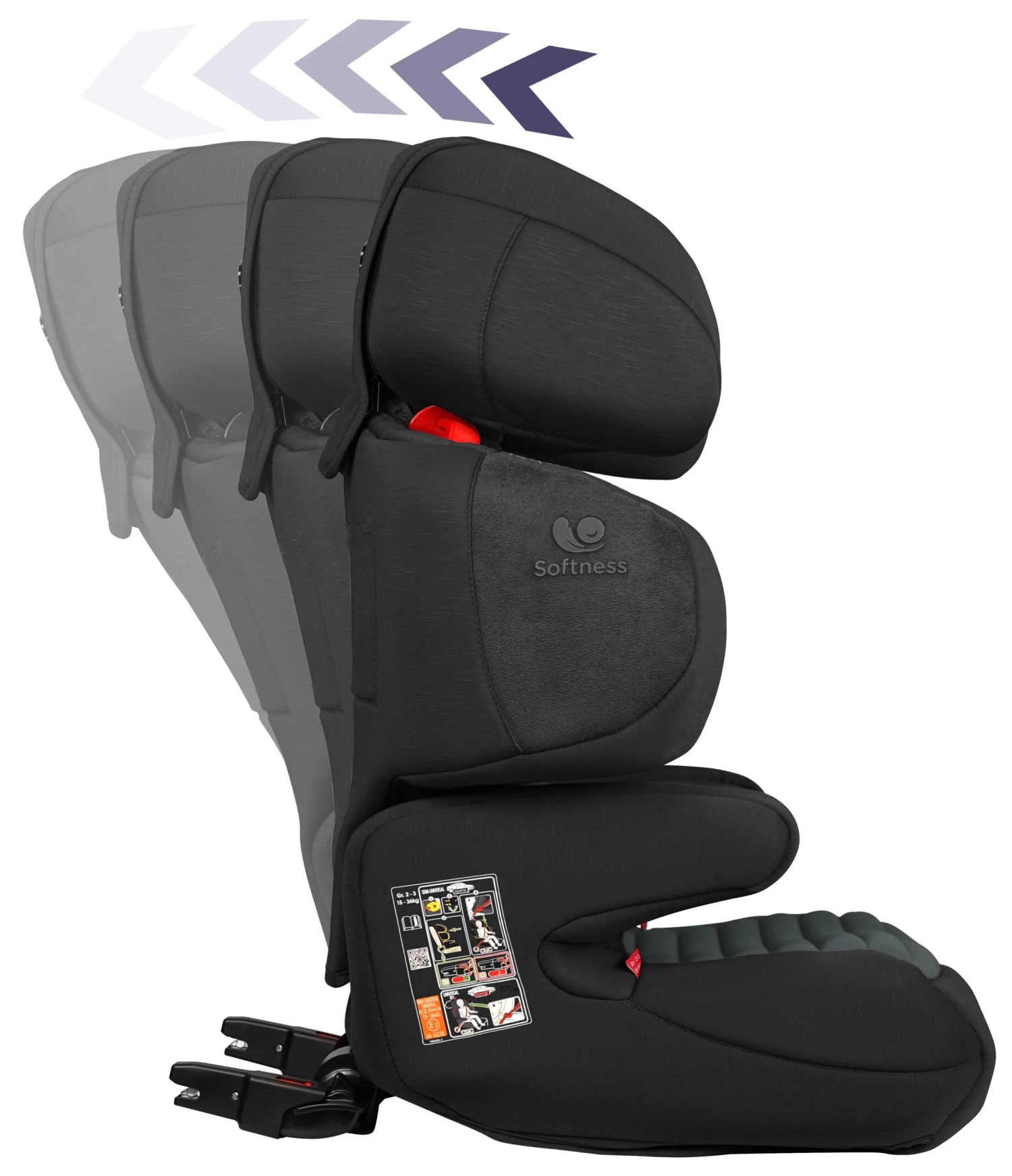 Renofix Groupe 2/3 Isofix Inclinable Softness® Carbon De Renolux 3 Renofix Groupe 2/3 Isofix Inclinable Softness® Carbon De Renolux – Image 3
