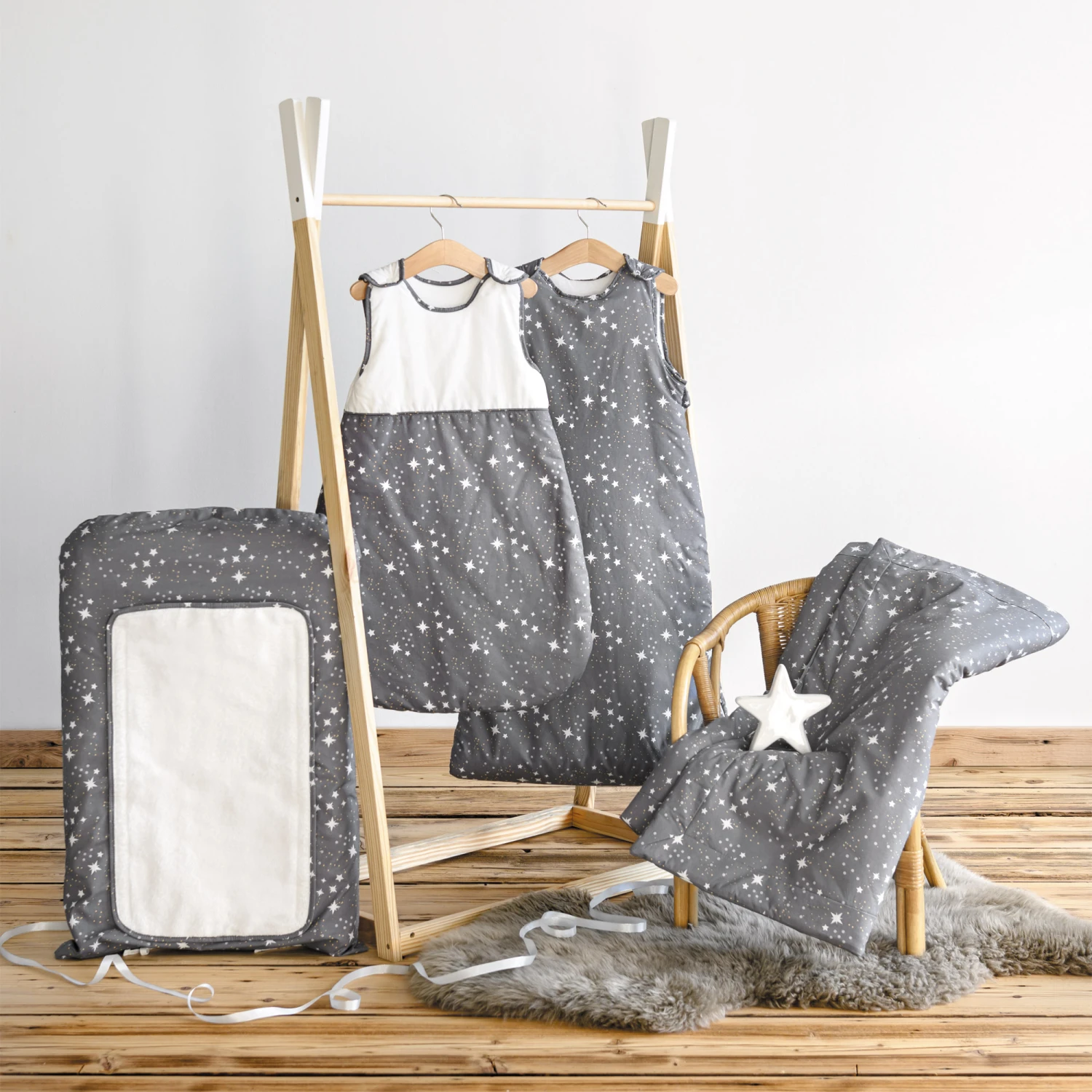 Stars Housse Matelas à Langer Imprimé étoiles De Petit à Petit 2 Stars Housse Matelas à Langer Imprimé étoiles De Petit à Petit – Image 2