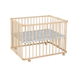 Parc Pliable Lucilee+ Petit Modèle Naturel Pois Gris De Geuther -Bébé Boutique 01136347 3