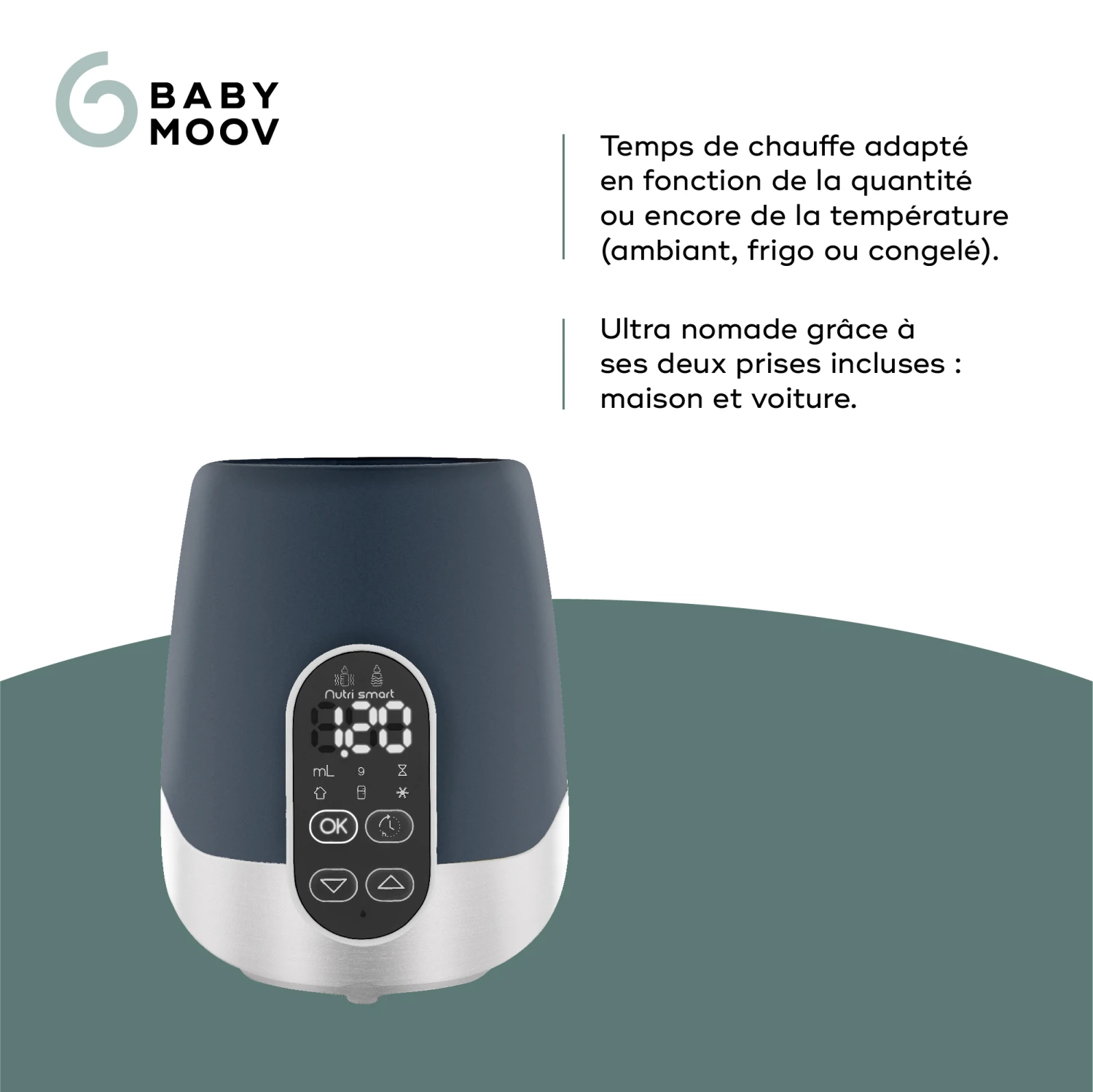 Chauffe-biberon Nutri Smart Bleu De Babymoov 3 Chauffe-biberon Nutri Smart Bleu De Babymoov – Image 3