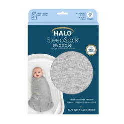 Lange D'emmaillotage 3 En 1 SleepSack® Gris 0-3 Mois De Halo -Bébé Boutique 01145475 3