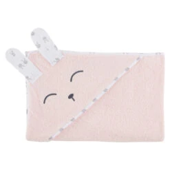 Cape De Bain Lapin Câlin Rose Primrose De P'tit Bisou -Bébé Boutique 01147258 3