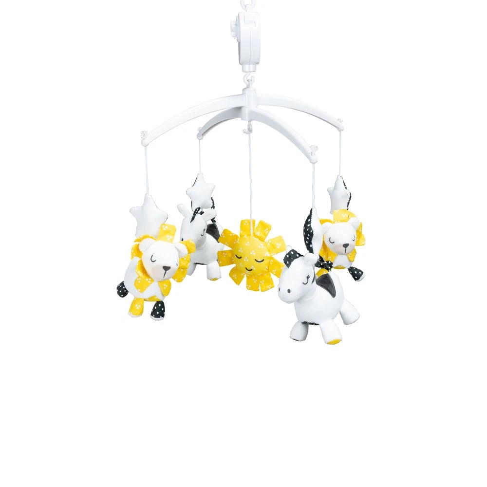 Pluche Et Pompon Mobile Musical Blanc/Jaune De Sauthon Baby's Sweet Home 1 Pluche Et Pompon Mobile Musical Blanc/Jaune De Sauthon Baby's Sweet Home