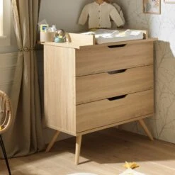Sixties Commode 3 Tiroirs Bois De Sauthon Baby's Sweet Home -Bébé Boutique 01148040 3