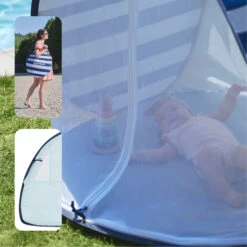 Tente Anti-UV Haute Protection 50+ Marinière Bleu De Babymoov -Bébé Boutique 01148352 5