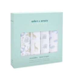 Lot De 4 Maxi-Langes Mousseline Natural History De Aden + Anais Essentials -Bébé Boutique 01150915 3