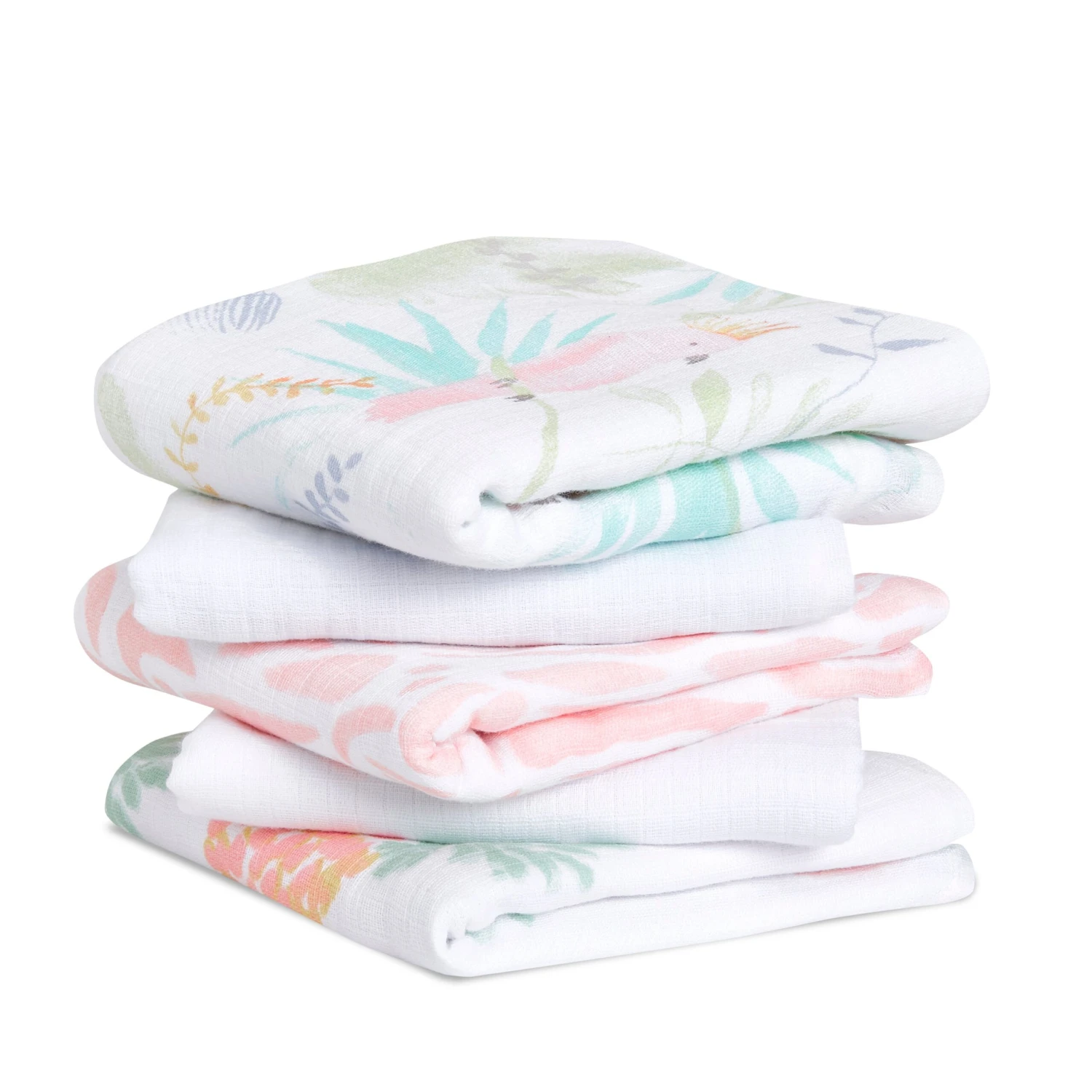 Lot De 5 Langes Musy 60x60 Tropicalia De Aden + Anais Essentials 1 Lot De 5 Langes Musy 60x60 Tropicalia De Aden + Anais Essentials