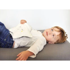 Mon étoile Relax Bouillotte Graines De Lin Blanc/Gris De Candide -Bébé Boutique 01151288 5