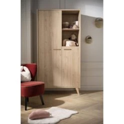 Arty Armoire 2 Portes Chêne Suave De Sauthon Baby's Sweet Home -Bébé Boutique 01156299 4