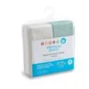 Lot De 2 Housse à Matelas à Langer Ecru/Vert Gris De Formula Baby
