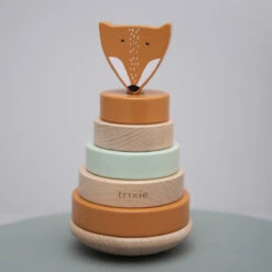 Tour à Empiler En Bois Mr. Fox De Trixie -Bébé Boutique 01166805 3