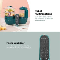 Nutribaby(+) Robot Multifonctions Bébé 6 En 1 Opal Green De Babymoov -Bébé Boutique 01170551 4