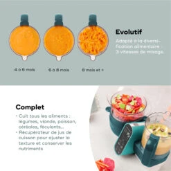 Nutribaby(+) Robot Multifonctions Bébé 6 En 1 Opal Green De Babymoov -Bébé Boutique 01170551 5