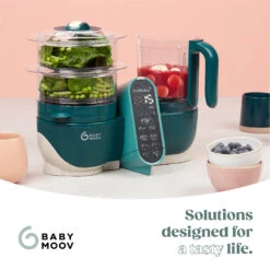 Nutribaby(+) Robot Multifonctions Bébé 6 En 1 Opal Green De Babymoov -Bébé Boutique 01170551 9