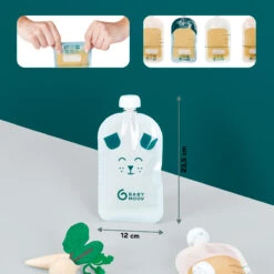 Lot De 20 Gourdes Réutilisables Isy Pouches 150 Ml De Babymoov 10 Lot De 20 Gourdes Réutilisables Isy Pouches 150 Ml De Babymoov -Bébé Boutique 01172518 5