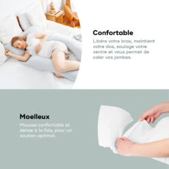 Coussin D'allaitement & De Grossesse Grand Format - B.Love XXL Mineral Gris De Babymoov 11 Coussin D'allaitement & De Grossesse Grand Format - B.Love XXL Mineral Gris De Babymoov -Bébé Boutique 01172532 4