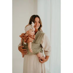 Écharpe De Portage Extensible Tricot-Slen Bambou Bio Khaki De Babylonia -Bébé Boutique 01173246 4