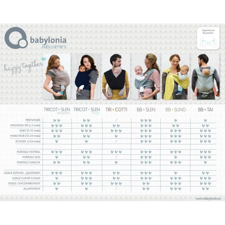 Écharpe De Portage Extensible Tricot-Slen Bambou Bio Smokey Grey De Babylonia 4 Écharpe De Portage Extensible Tricot-Slen Bambou Bio Smokey Grey De Babylonia – Image 4