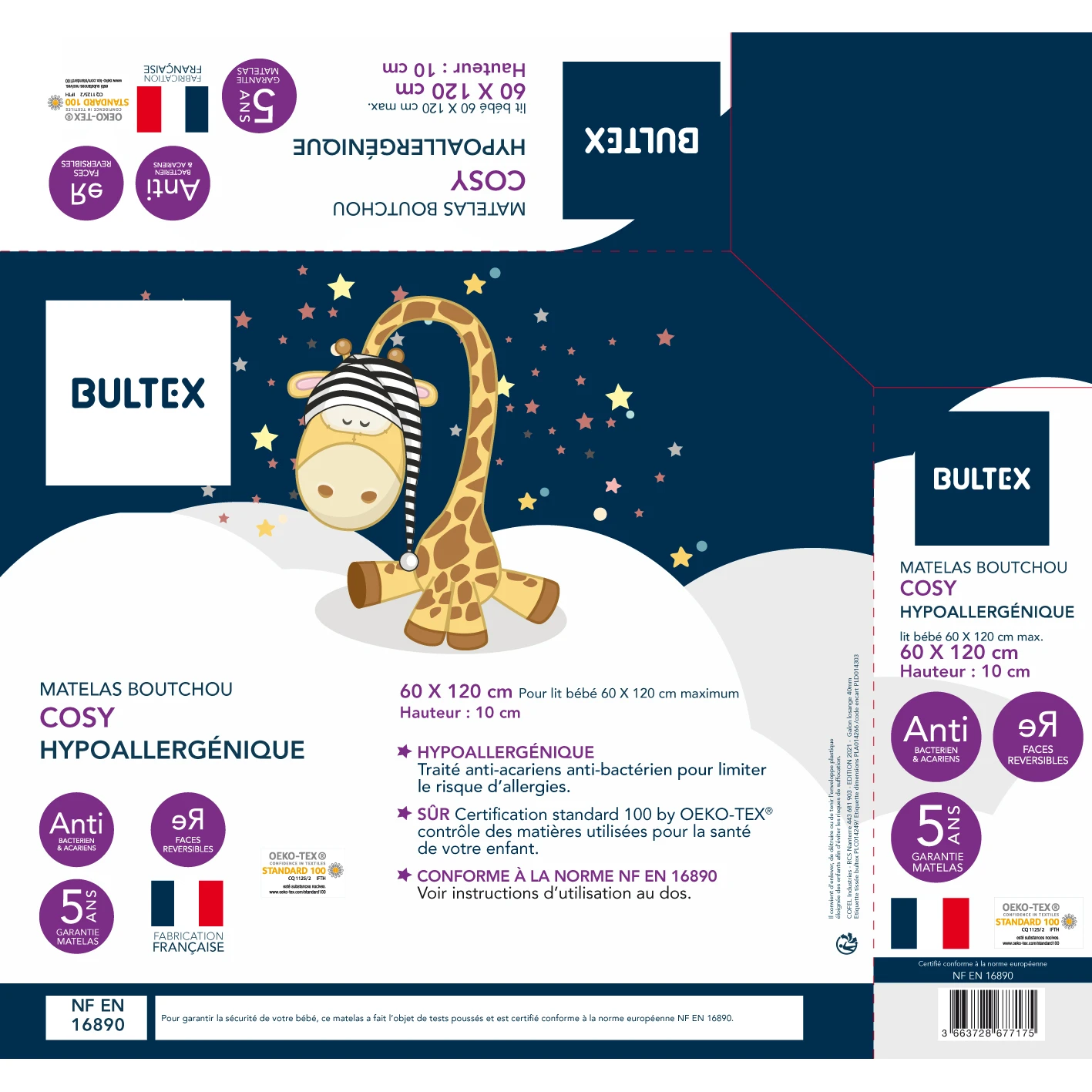 Matelas Boutchou Cosy Blanc De BULTEX 2 Matelas Boutchou Cosy Blanc De BULTEX – Image 2