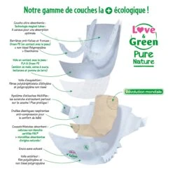 Couches écologiques Pure Nature Eco Label T5 De Love & Green -Bébé Boutique 1036034 2 1