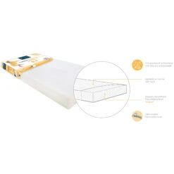 Matelas Essentiel 60x120 Blanc 60 X 120 Cm De Candide -Bébé Boutique 30755944 1