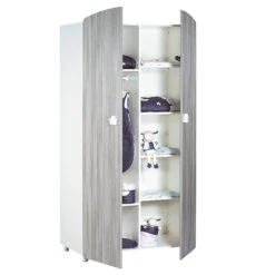 Hugo Armoire 2 Portes Gris / Blanc De Sauthon Baby's Sweet Home -Bébé Boutique 66857287 1