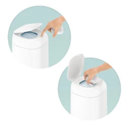 Poubelle à Couches Dress Up Laquée Blanc De Angelcare 19 Poubelle à Couches Dress Up Laquée Blanc De Angelcare -Bébé Boutique 73964380 3